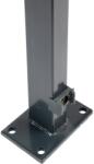  Kerítésoszlop hegesztett oszloptalppal 109 cm antracit (042407)