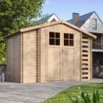 Timbela M389F+M389G kerti faház padlóval bézs barna FSC