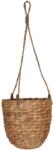  Függő virágkosár vízijácintból 16 cm x 15 cm natúr (43-2020-05-A)