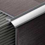  Vízvető teraszprofil 10 mm-es, alumínium natúr, 2, 5 m