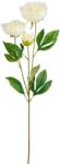 MICA művirág bazsarózsa 67 cm krémszínű