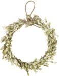  Szárított virág koszorú puszpáng kőzöld