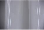  Fényáteresztő shearly függöny 12145/01 fehér csíkos 300 cm magas méteráru (65224)