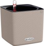 Lechuza Cube Color virágtartó 14 cm x 14 cm x 14 cm homokbarna