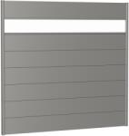 Biohort kerítés panel akrilüveggel 200 cm x 180 cm kvarcszürke metál