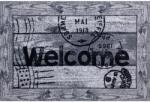 Rexdeco Rex Deco beltéri lábtörlő Welcome szürke csúszásmentes 40 cm x 60 cm