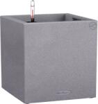 Lechuza Canto Stone 30 low kockakaspó kőszürke 30 cm x 30 cm