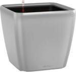 Lechuza Quadro Premium LS kaspó 22 cm x 22 cm x 21 cm ezüst-metál