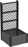 Duramax virágláda futtatóráccsal antracit 55 cm x 55 cm (IDMFPGB006CG)