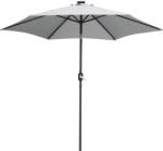  Wando napernyő 270 cm átmérő szürke hajtókarral és LED világítással