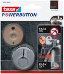 tesa Powerbutton Universal erős prémium akasztó nagy króm (59322-00000-00)