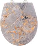 WENKO Premium WC-ülőke Grey Marble duroplaszt leeresztő automatikával