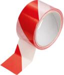 LUX-TOOLS figyelmeztető ragasztószalag piros-fehér 30 m x 50 mm