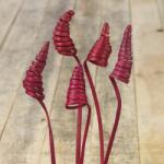  Cane Cone dekor növény Burgundi