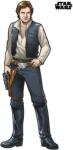 Komar öntapadó nemszőtt fotótapéta Star Wars XXL Han Solo 127 cm x 196 cm
