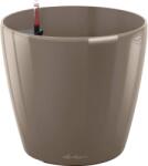 Lechuza Classico Premium kaspó 60 cm átmérő x 56 cm szürkésbarna magasfényű