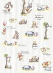 Komar vlies fotótapéta Winnie Pooh - Stripes 200 cm x 280 cm