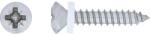  LUX lencsefejű ablakpárkánycsavar PZ-behajtás 3, 9 mm x 16 mm nemesacél 10 db (486472)