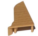 Döllken Profiles Végzáró jobb SLK50 amerang bükk (004400W137)