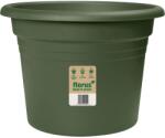 Florus Mediterran Cilindro virágcserép 25 cm zöld
