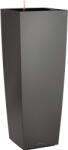 Lechuza Cubico Alto Premium oszlopkaspó 40 cm x 40 cm antracit-metál