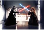 Komar vlies fotótapéta Star Wars Vader vs. Kenobi 300 cm x 200 cm