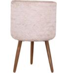  Bambusz virágcserép lábakkal 35 cm x 55 cm fehér (99-8243-A)