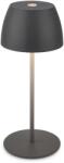 Briloner Serina Mini LED-es akkus asztali lámpa Antracit 20 cm x 8 cm