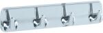 WENKO fogas 19 cm x 4, 5 cm x 2, 5 cm 4 akasztóval krómozott (4408020100)