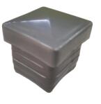  Tartalék oszlopsapka műanyag 40 x 40 mm ezüstszínű (045283)