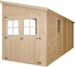 Timbela M341+M341G falhoz építhető fa kerti ház oldalfal nélkül