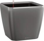 Lechuza Quadro Premium LS kaspó 22 cm x 22 cm x 21 cm antracit-metál