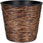  A. H. G. Sticking Roll kaspó vízijácinttal 16 cm x 14 cm Koptatott barna