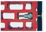  Pozdorja csavar 4 mm x 40 mm + tipli univerzális sima 6 mm x 34 mm (3900420)