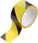 LUX-TOOLS figyelmeztető ragasztószalag fekete-sárga 30 m x 50 mm