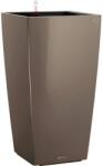 Lechuza Cubico Premium oszlopkaspó 30 cm x 30 cm szürkésbarna magasfényű