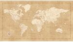 Komar vlies fotótapéta Vintage World Map 500 cm x 280 cm