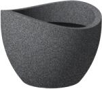 Scheurich Wave Globe kaspó 40 cm fekete-gránit (53380)