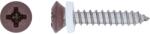 LUX-TOOLS lencsefejű ablakpárkánycsavar PZ 3, 9 mm x 19 mm nemesacél barnított 10 (486476)