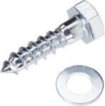 LUX-TOOLS csavarkészlet 10 mm x 40 mm talajba beüthető hüvelyhez (3)