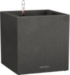 Lechuza Canto Stone 30 low kockakaspó grafitfekete 30 cm x 30 cm