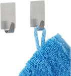 WENKO Strip-it négyszögletes akasztó matt rozsdamentes acél 4 darabos készlet (4478011100)