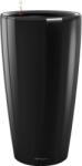 Lechuza Rondo Premium oszlopkaspó 33 cm átmérő x 56 cm fekete magasfényű
