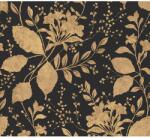  A. S. Création Memory fátyoltapéta virágos minta arany-fekete FSC (37782)