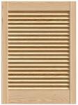  Nyitott lamellás fenyőajtó 606 mm x 444 mm (02115)