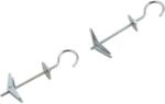 LUX-TOOLS rugós billenődübel hajlított kampóval 3 mm x 100 mm 2 darab (485156)