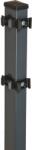  Sarok kerítésoszlop kétrudas hálós kerítéspanelhez antracit 140 cm x 4 cm x 6 cm (041113)