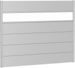 Biohort kerítés panel akrilüveggel 180 cm x 135 cm ezüstmetál