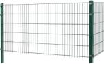  Kétrudas hálós kerítéspanel zöld 123 cm x 201 cm (041013)