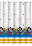  Fényáteresztő Voile függöny Mickey 180 cm magas gyerekmintás méteráru (36984)